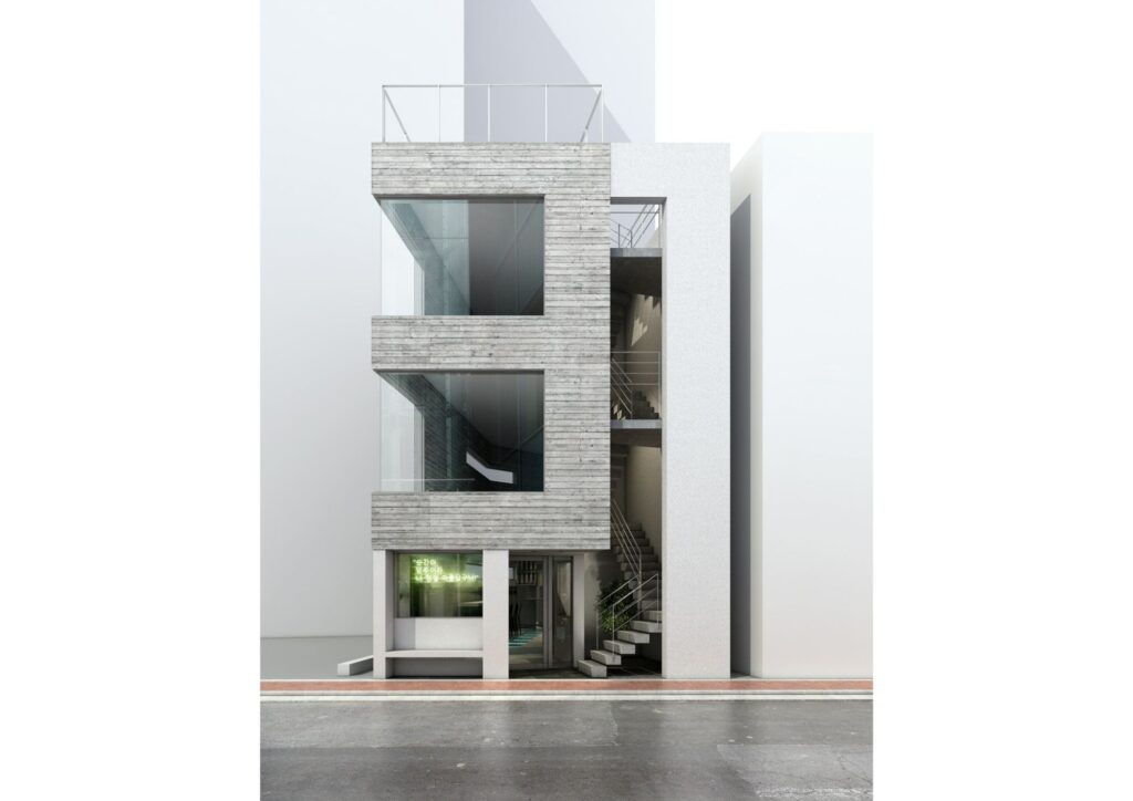 code010 P店舗ビル（貸店舗：3階建て） | archilabocode一級